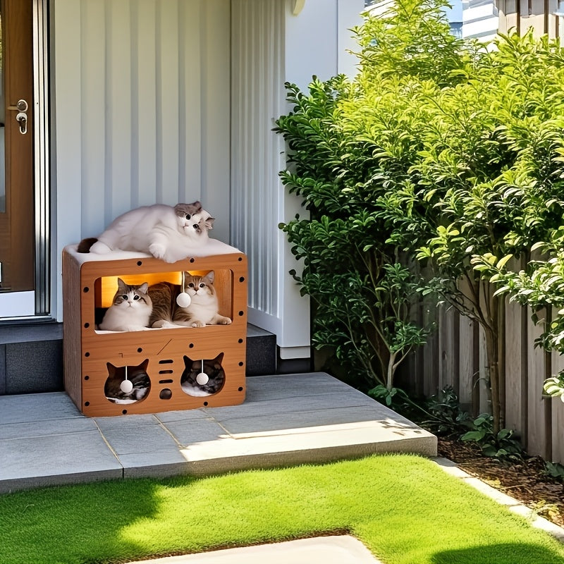 Wooden Cat House